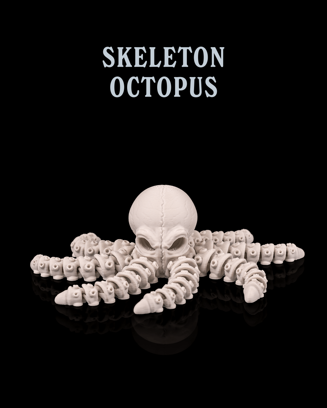 Skeleton Octopus - 3D Printed Aquatic Creature